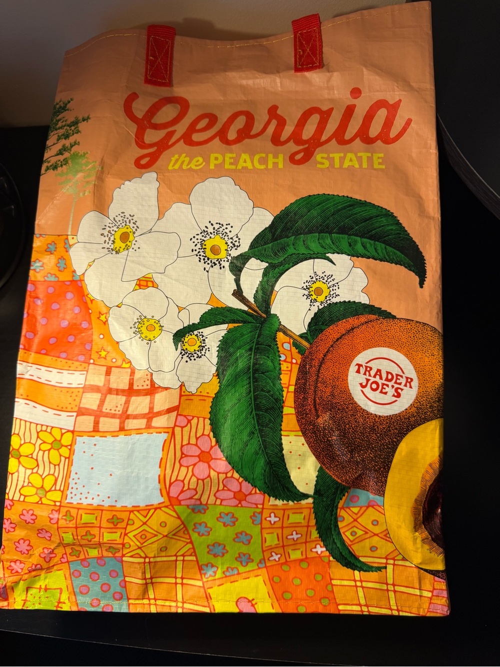 Trader Joe’s Reusable Bag Georgia Peach